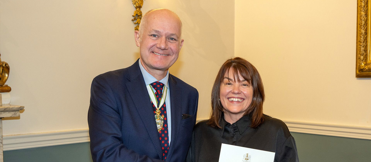 Melanie Brownlow being welcomed as a new freeman